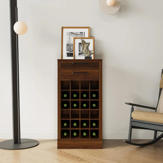 Bar Cabinets for Home, Modular Wine Cabinet Bar Cabinet with Storage Wine Compartment, 24 Wine Cabinet Buffet Cabinets
