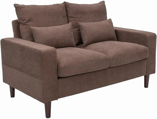 3 Seater Sofa Couches for Living Room Modern Linen Fabric Couch for Apartment and Small Space, Grey