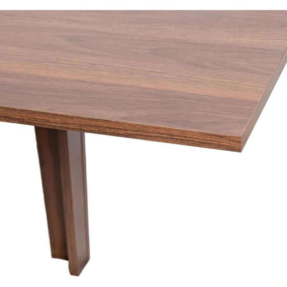 Extendable Dining Table for 6 8 10 12 Person, 70.8"-106.3" Rectangular Transformer Kitchen Table, Modern Space-Saving Extra Long